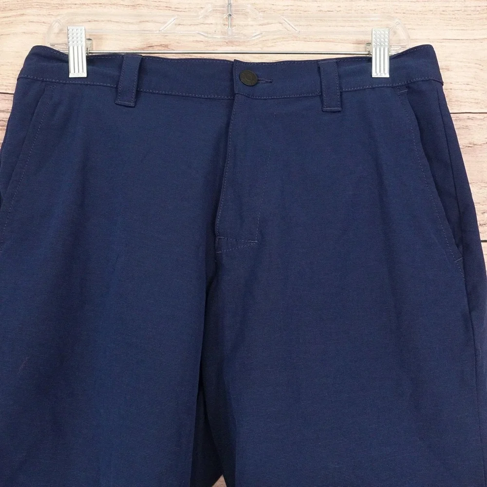 Banana Republic Shorts Mens 32 Blue Chino Stretch 9 Inseam Casual Summer